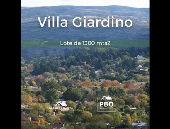 Terreno Villa Giardino 1300 M2 a 1' del Centro Residencial