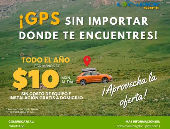 GPS CON INSTALACIÓN GRATIS