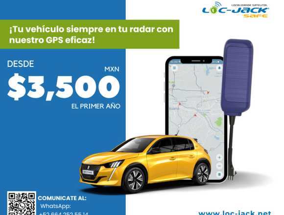 GPS para vehiculos, paga una vez y disfruta 1 año