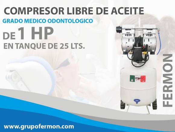 COMPRESOR FERMON GRADO MEDICO ODONTOLOGICO