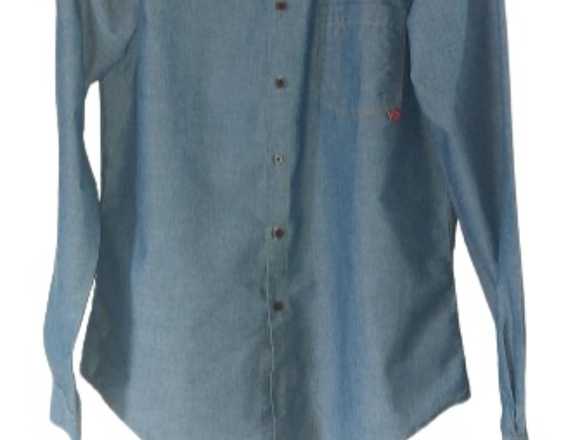 Camisa azul oscuro para hombre #1