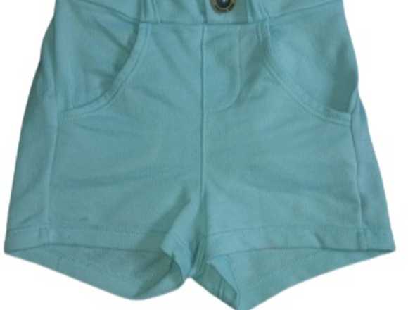 Pantalón azul corto para bebé