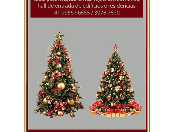 Árvore Natal decorada - Locação 