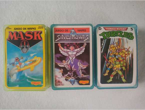 Cartas retro Mask Silverhawks tortugas ninjas