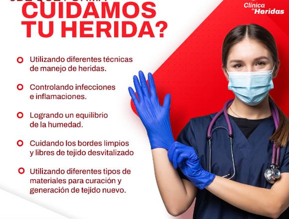 ¿De qué forma cuidamos tus heridas?