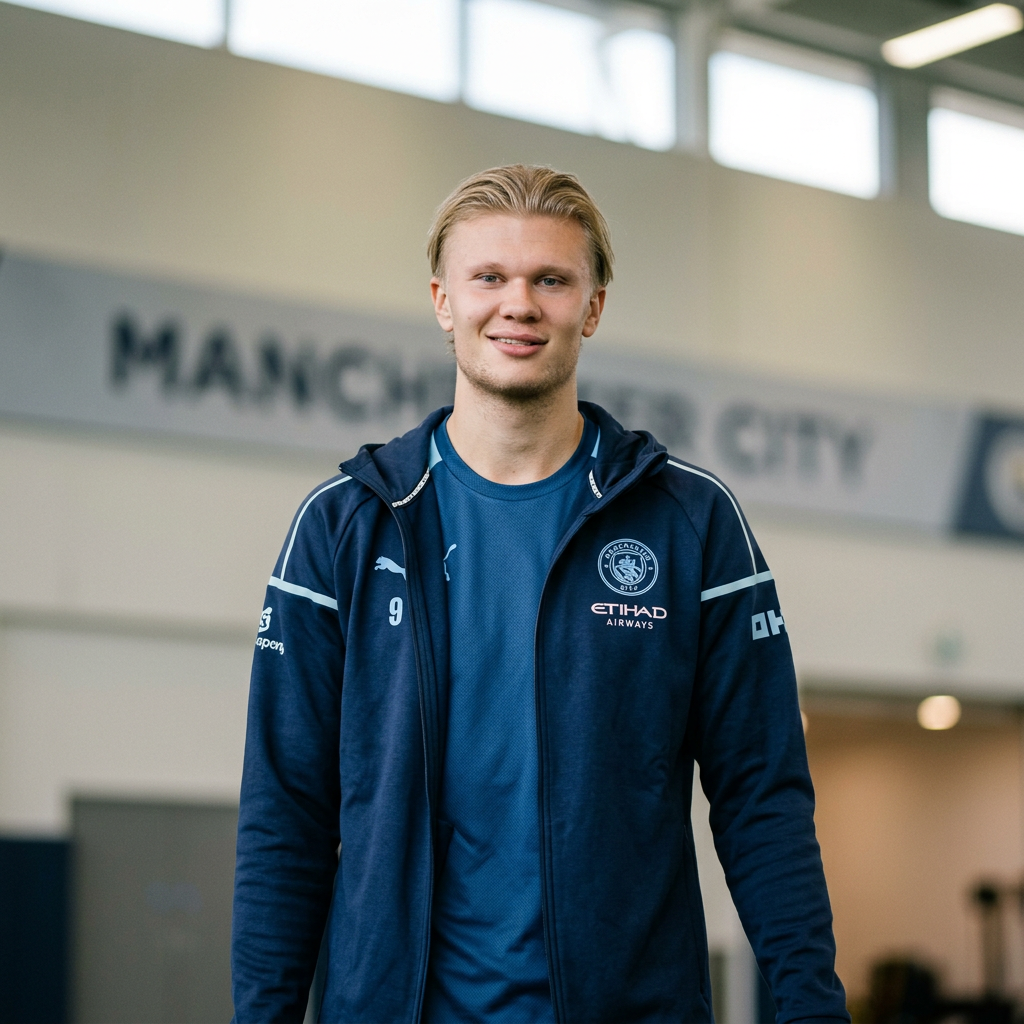 Portrait of Erling Haaland