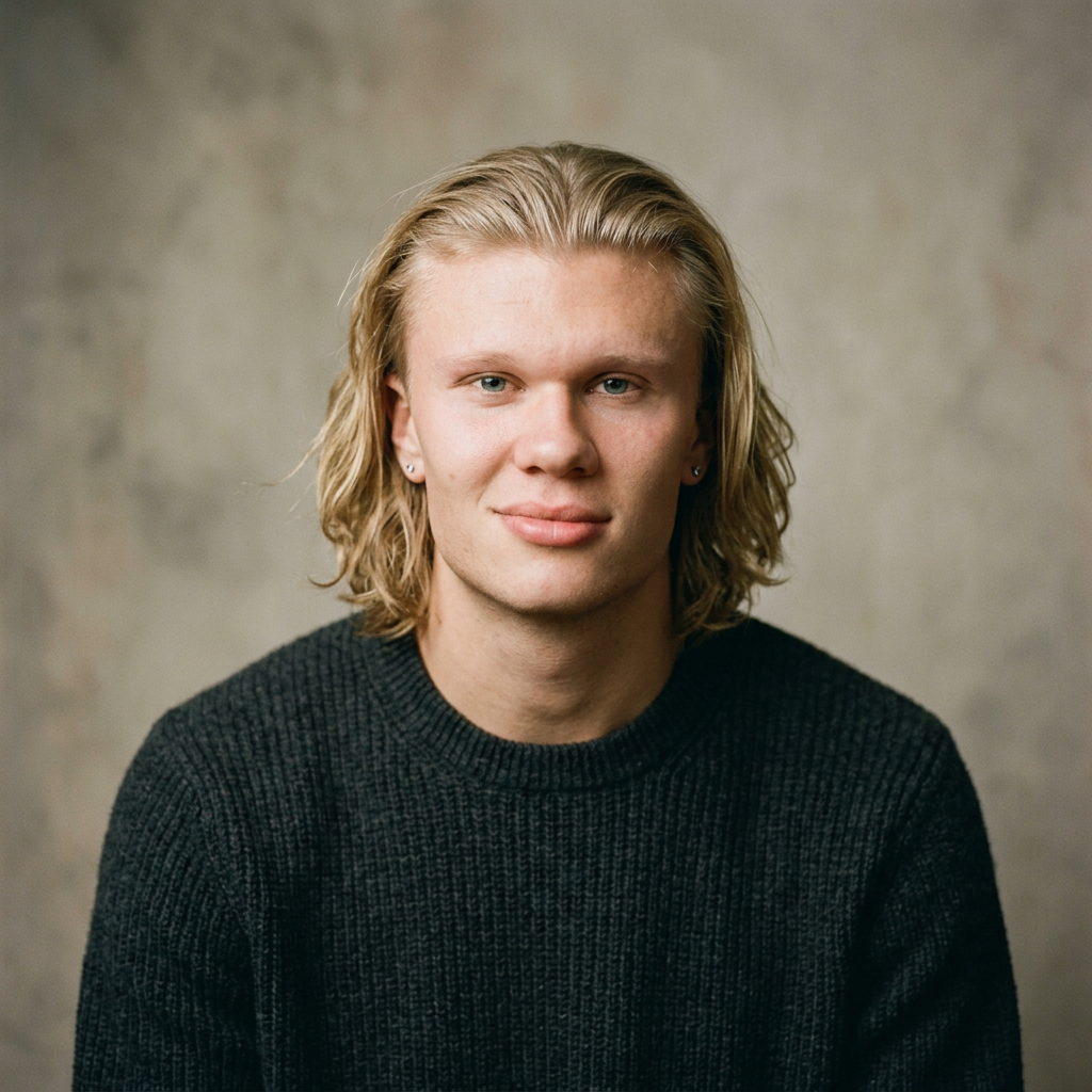 Portrait of Erling Haaland