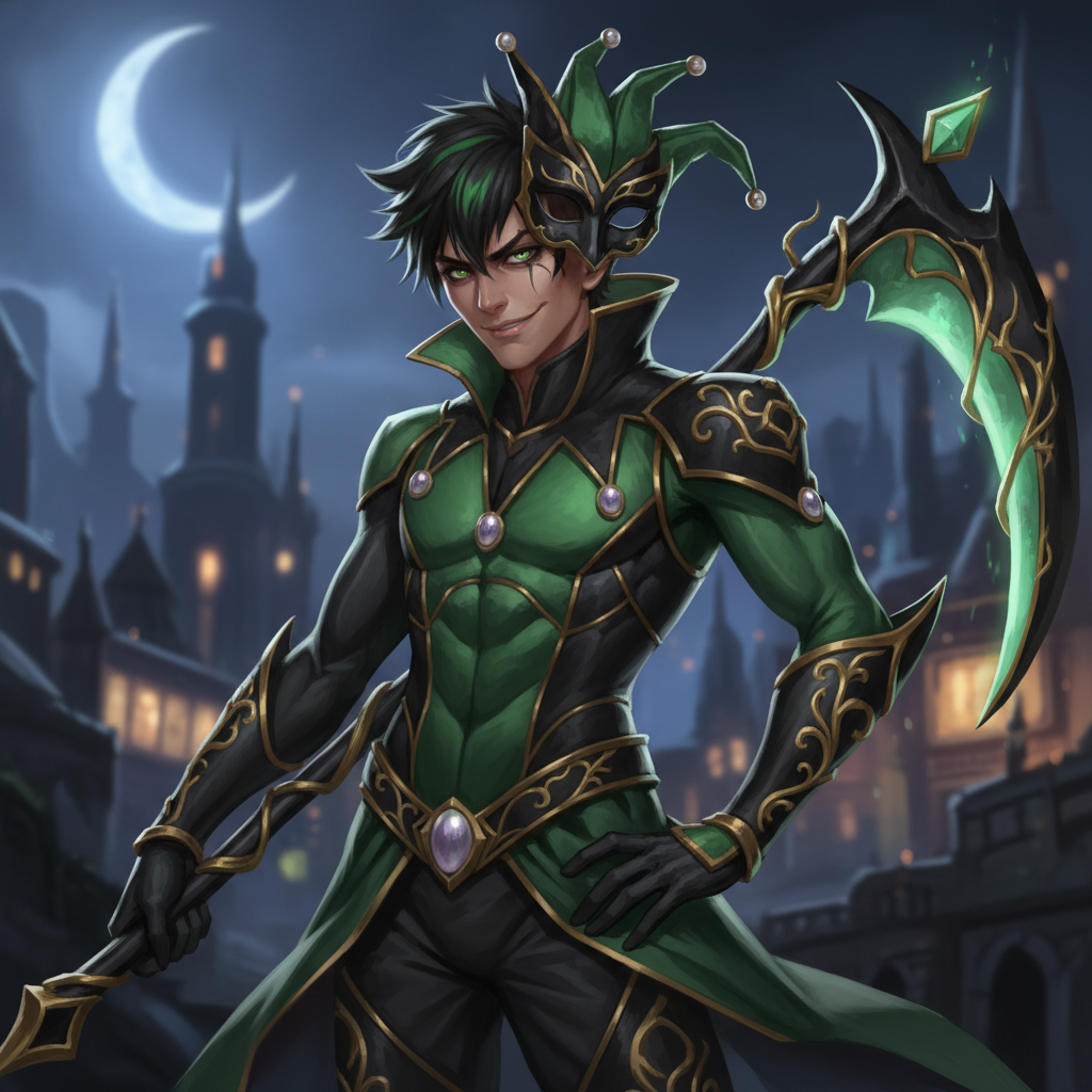 Portrait of Harlequin