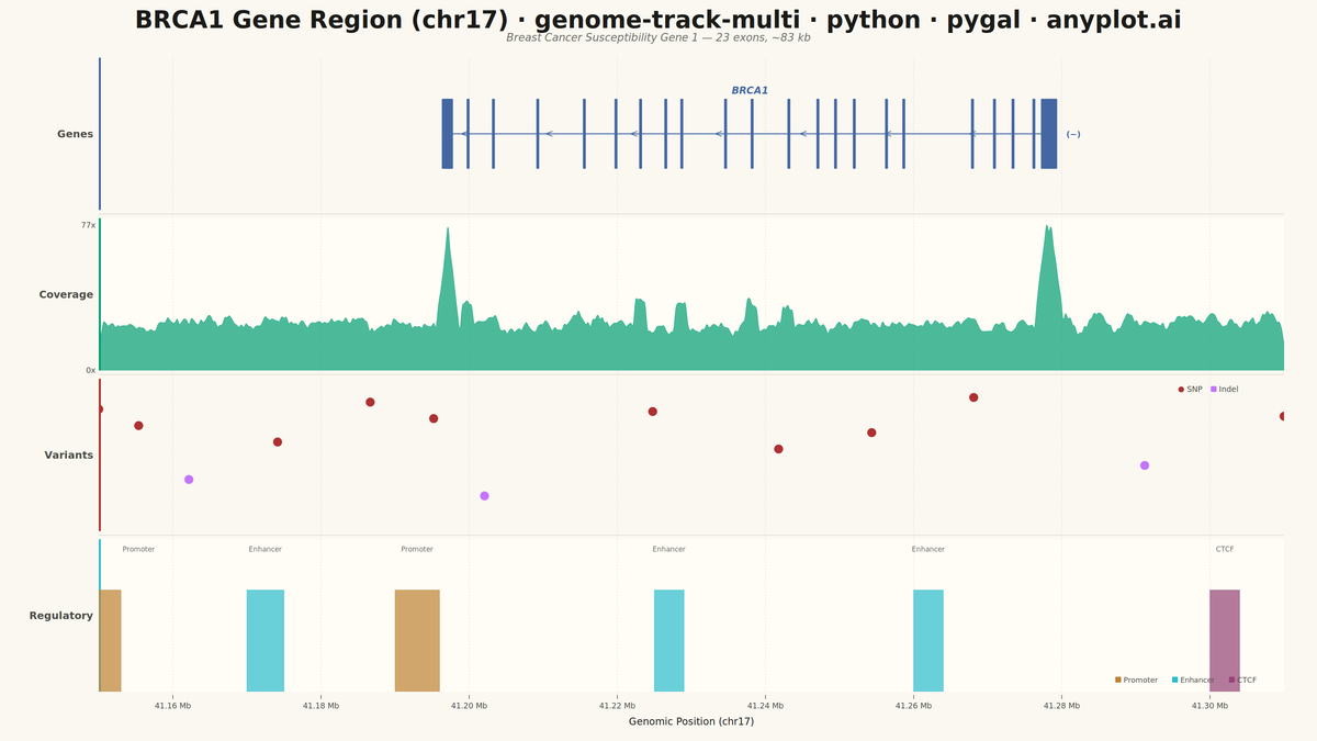 Genome Track Viewer rendered with Pygal