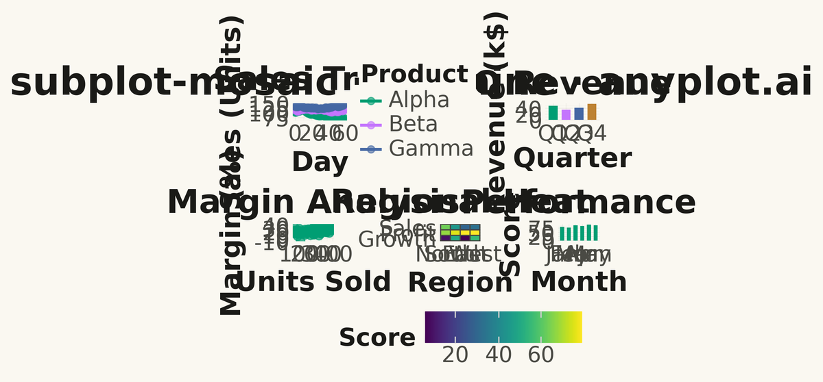Mosaic Subplot Layout with Varying Sizes