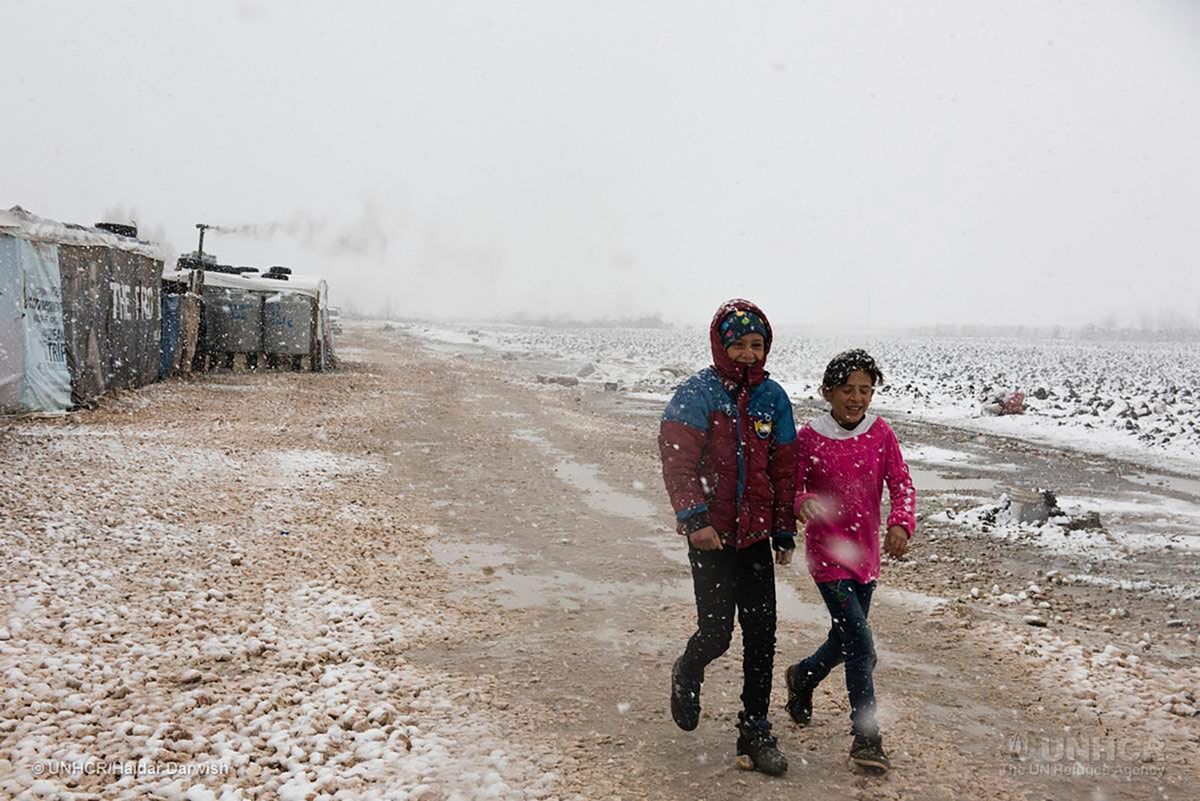 Syrian refugees threatened by freezing to death and suffering from intense illnesses called for immediate intervention