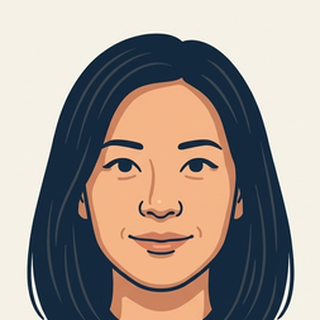 Illustrated portrait of an East Asian woman