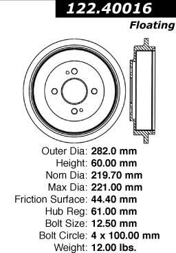 2005 Honda civic rear brake drums #6