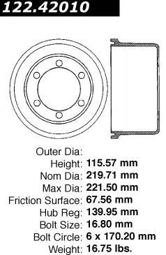 Brake drum off of a 1986 nissan 720 #2