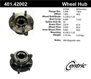 2008 Nissan altima hub assembly