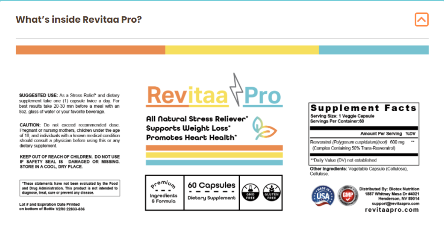 is revitaa pro safe