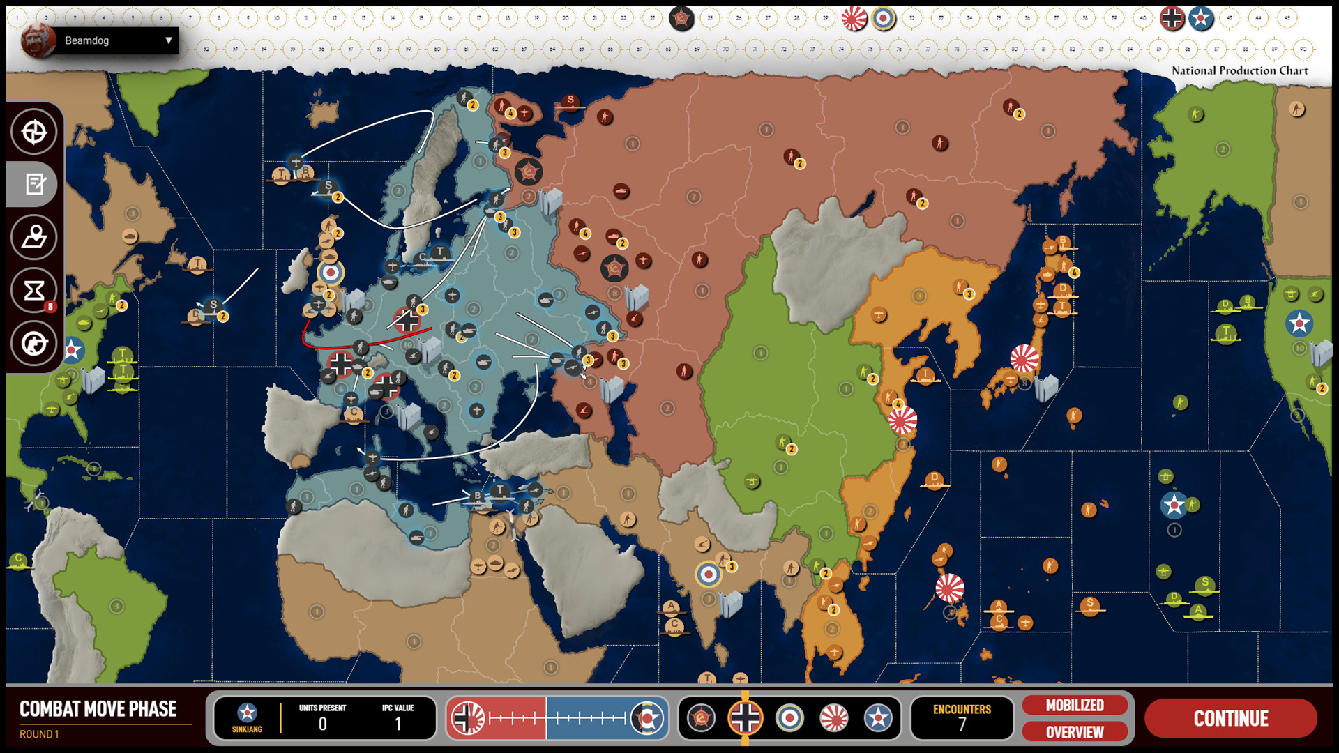 Axis & Allies Online Screenshot 1