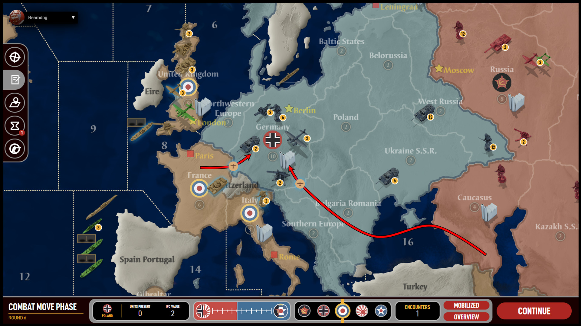 Axis & Allies Online Screenshot 2
