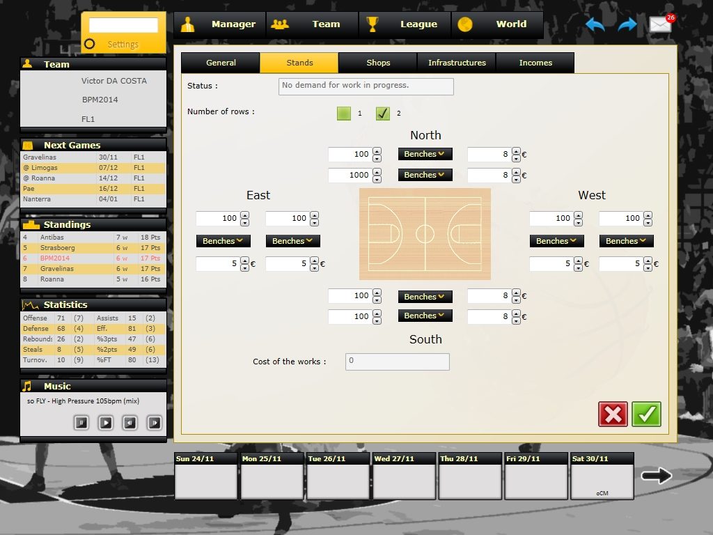 Basketball Pro Management 2014 Screenshot 4