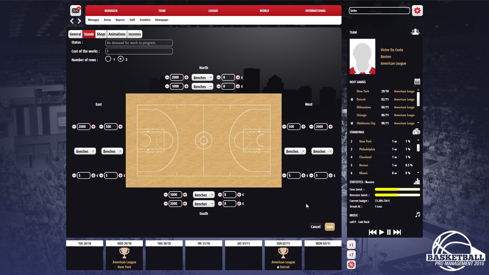 Basketball Pro Management 2015 Screenshot 3