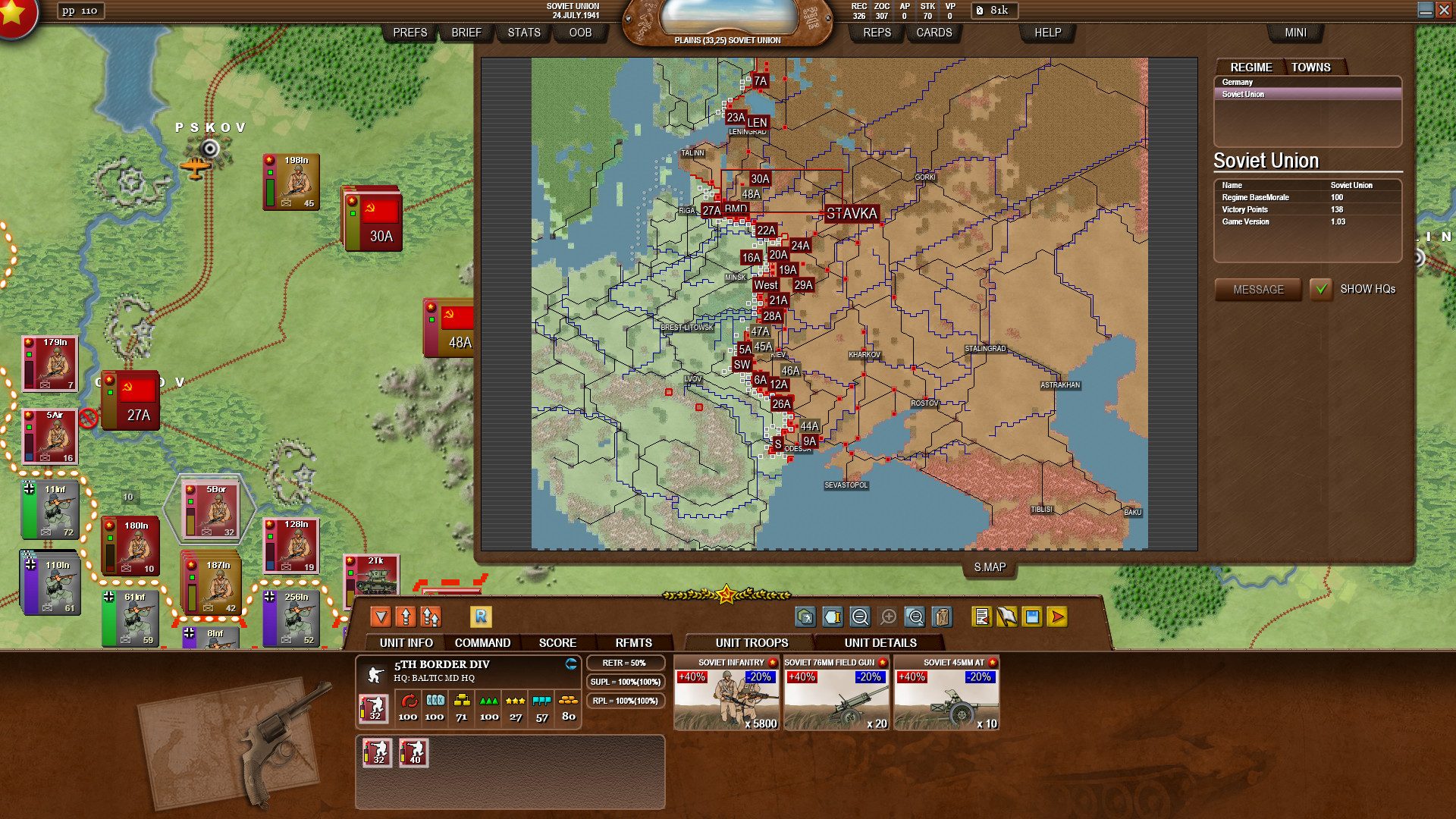 Decisive Campaigns: Barbarossa Screenshot 4