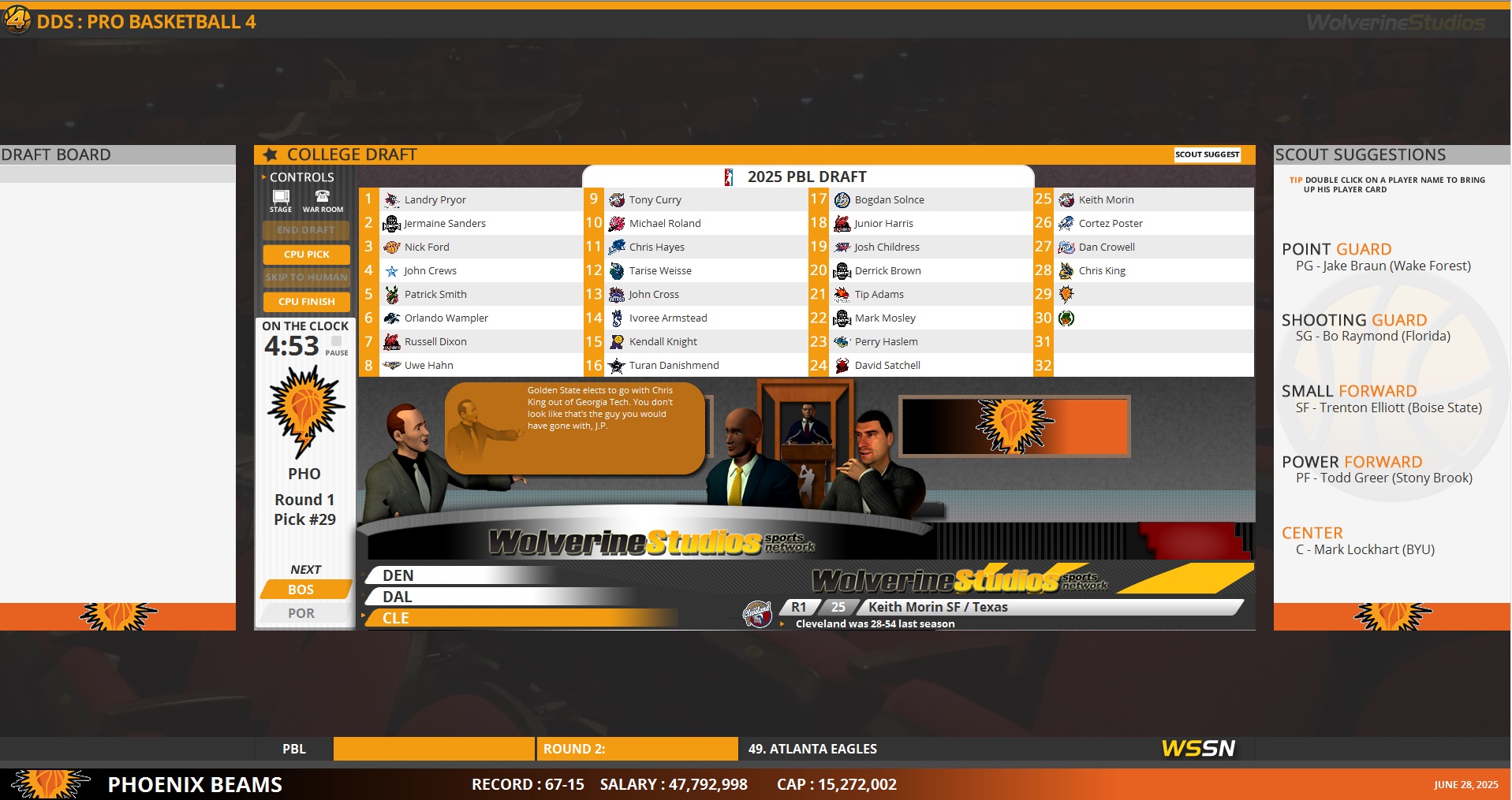 Draft Day Sports Pro Basketball 4 Screenshot 3