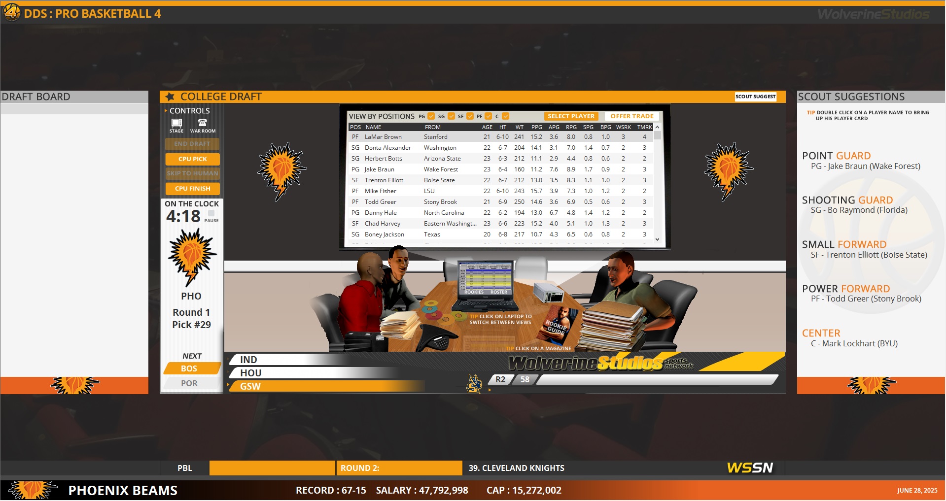Draft Day Sports Pro Basketball 4 Screenshot 5