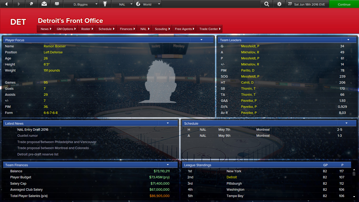 Eastside Hockey Manager Screenshot 2