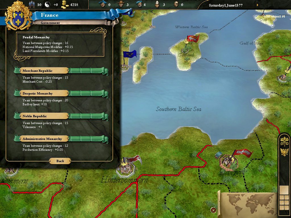 Europa Universalis III Screenshot 1