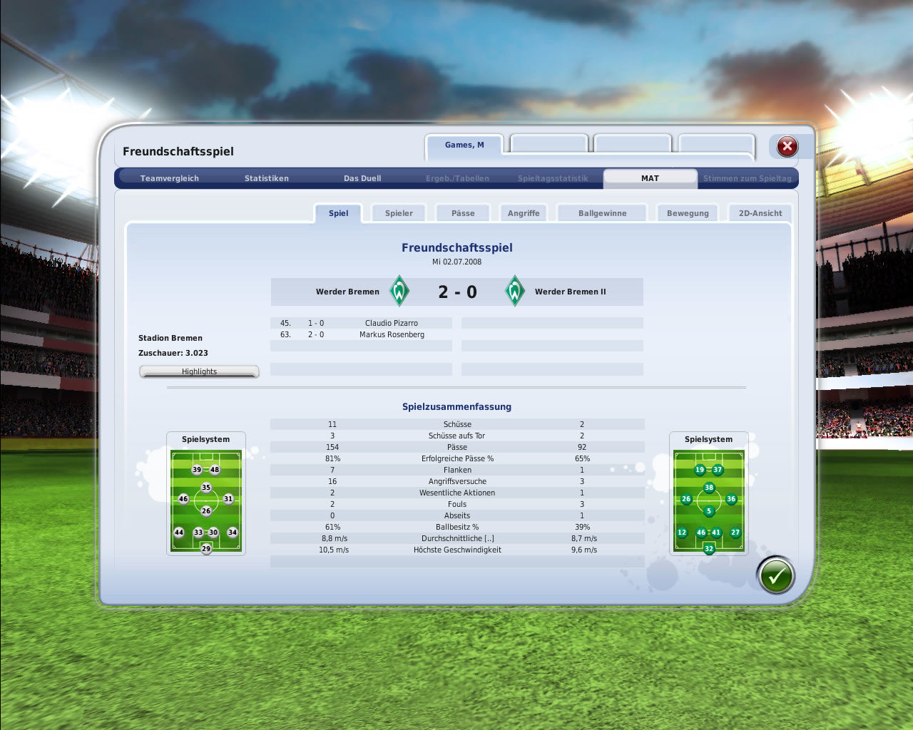 FIFA Manager 09 Screenshot 3