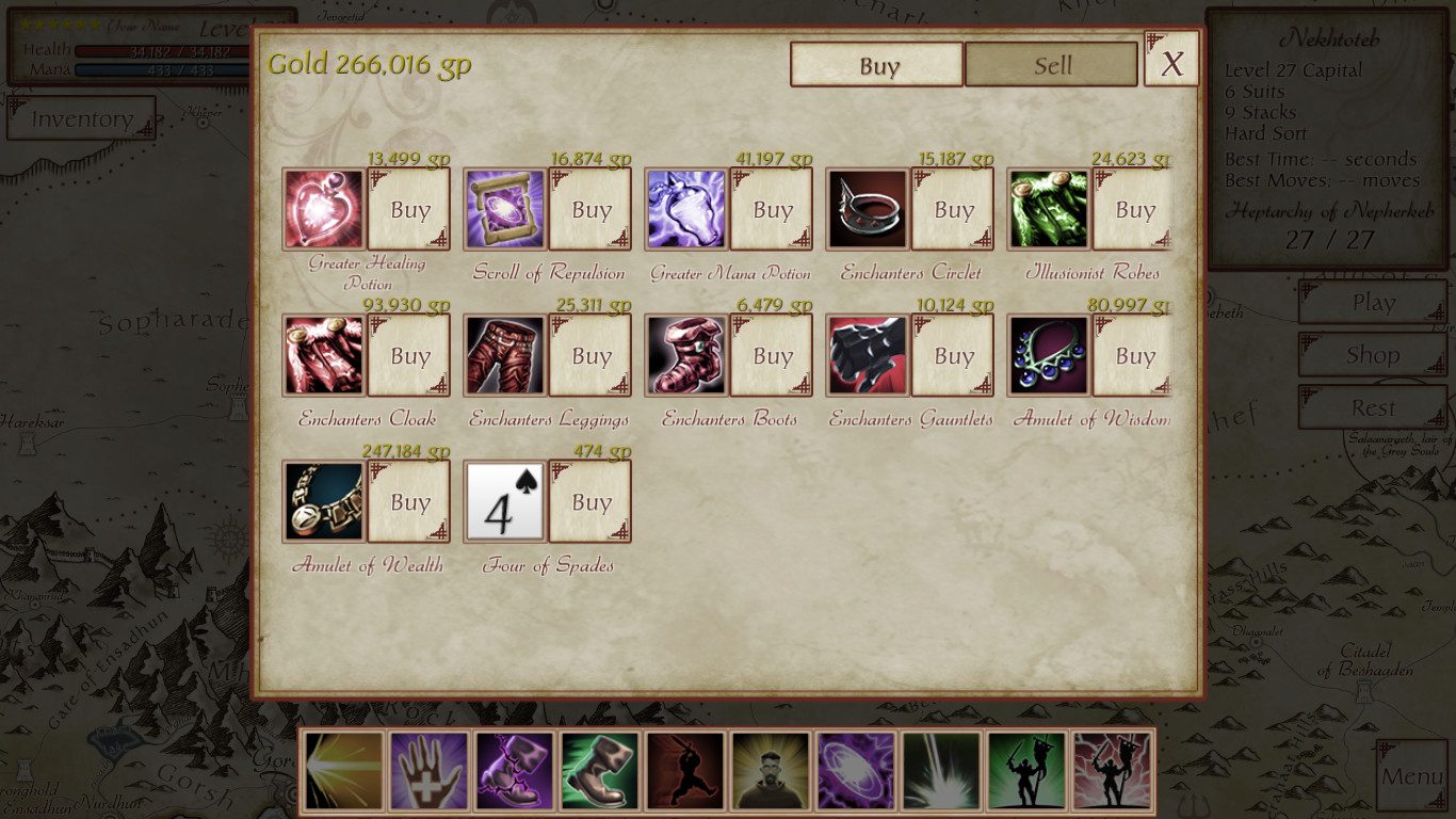 FreeCell Quest Screenshot 1