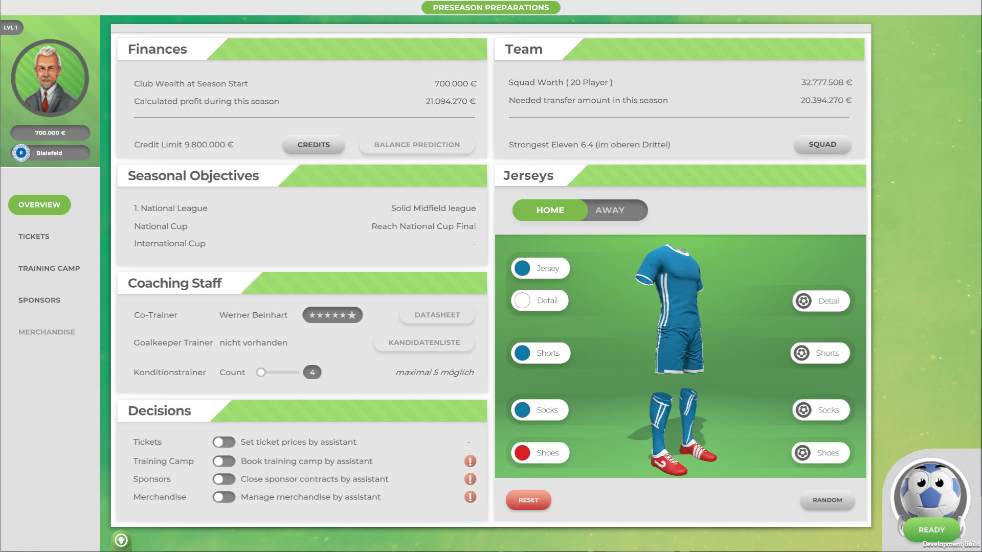 Goal! The Club Manager Screenshot 2
