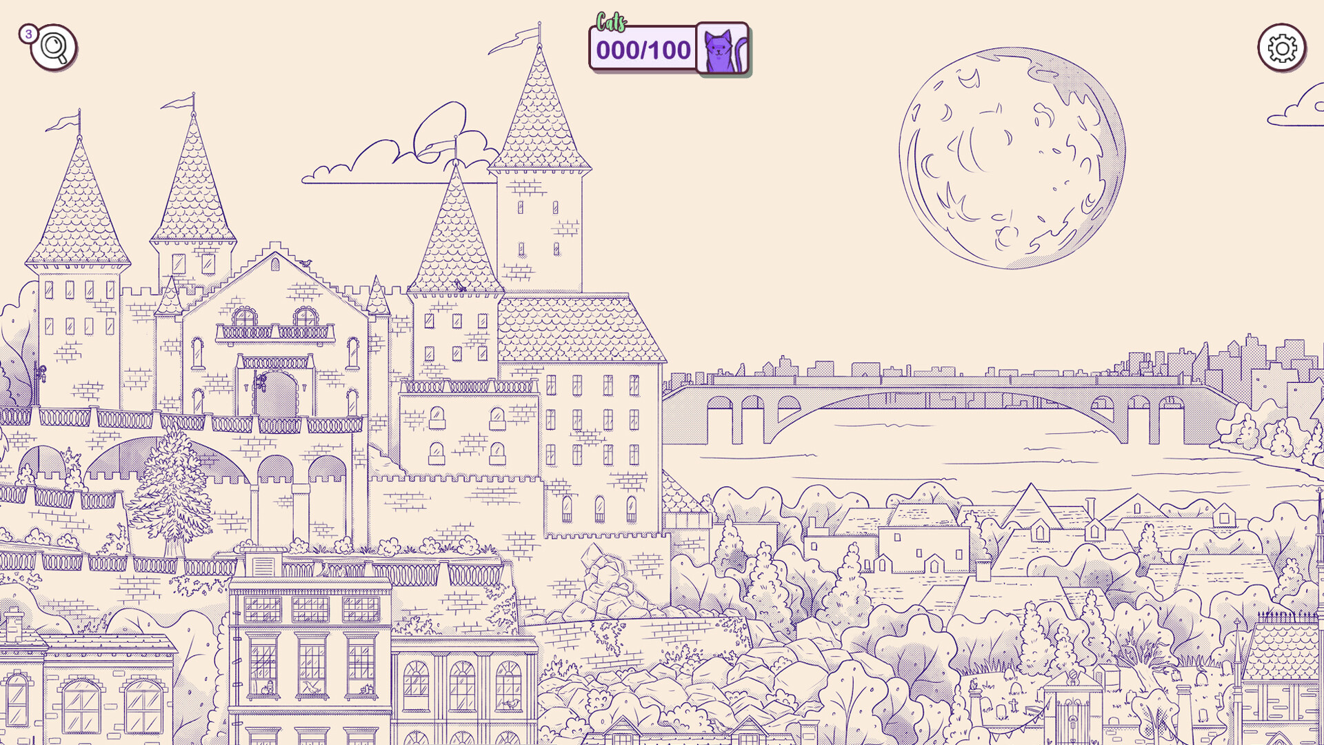 Hidden Cats in Spooky Town Screenshot 1