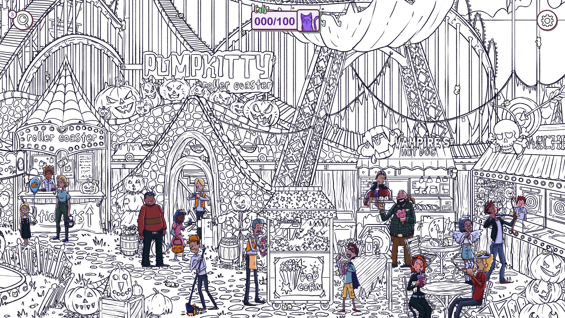 Hidden Cats in Spooky Town Screenshot 4