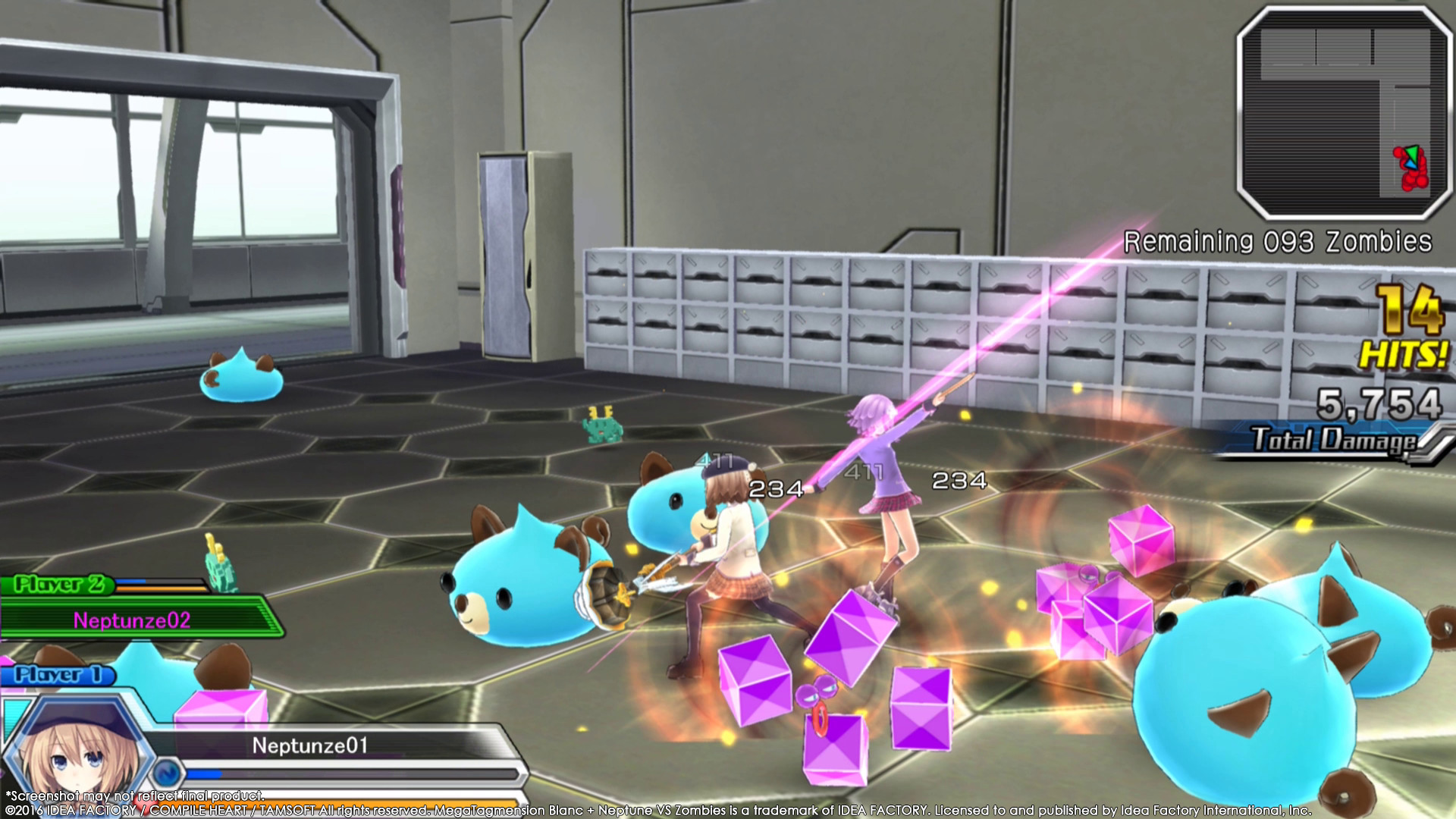 Megatagmension Blanc + Neptune VS Zombies Screenshot 1