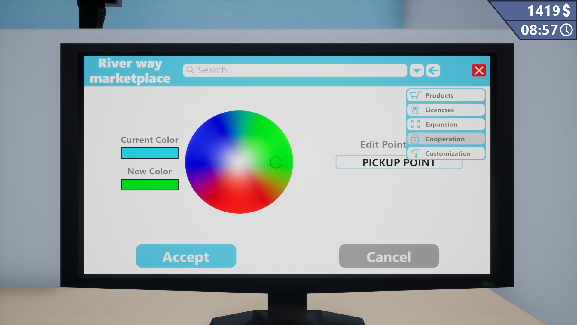 Pickup Point Simulator Screenshot 2