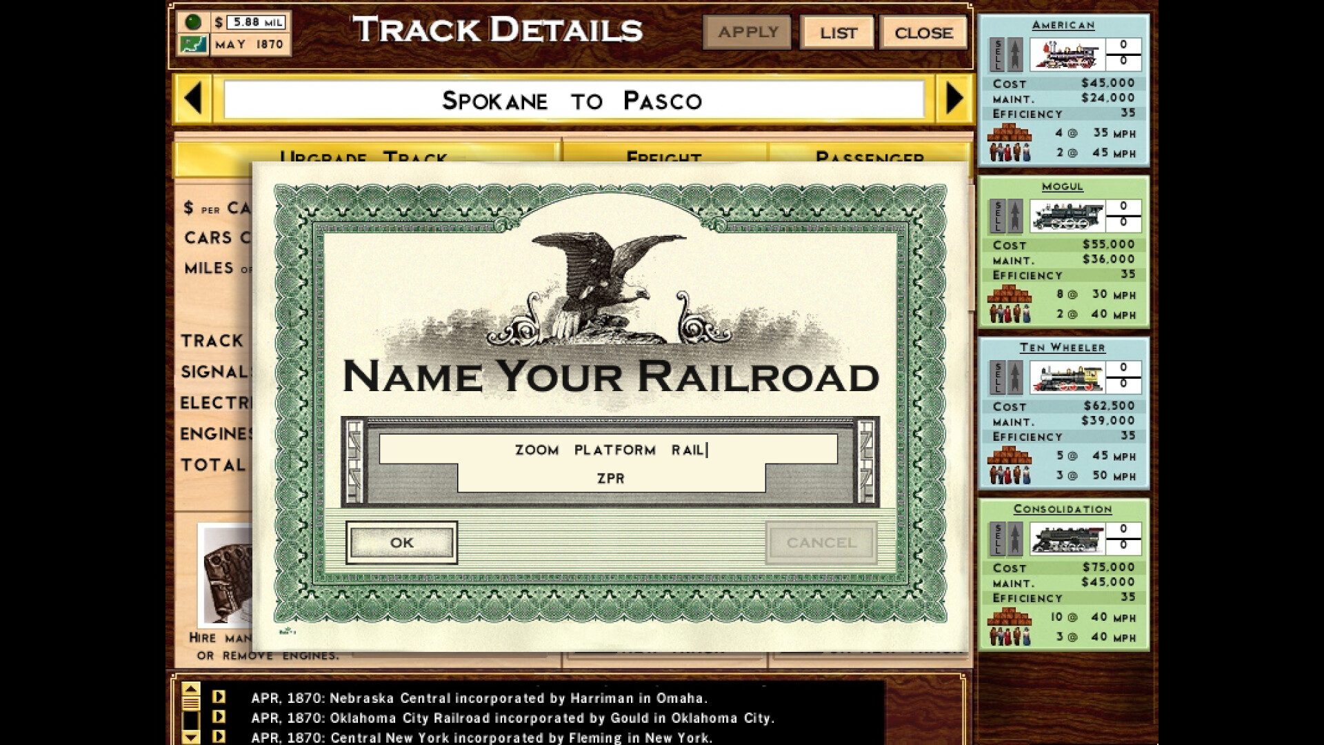 Rails Across America Screenshot 2