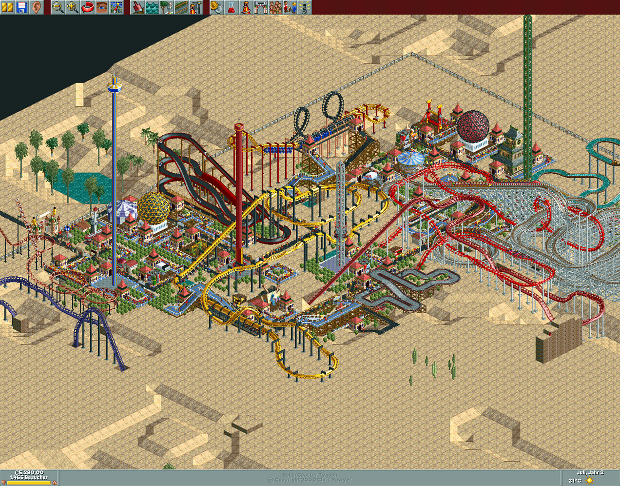 RollerCoaster Tycoon: Deluxe Screenshot 2