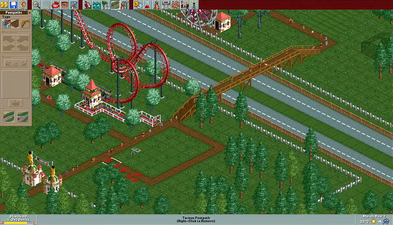 RollerCoaster Tycoon Screenshot 2