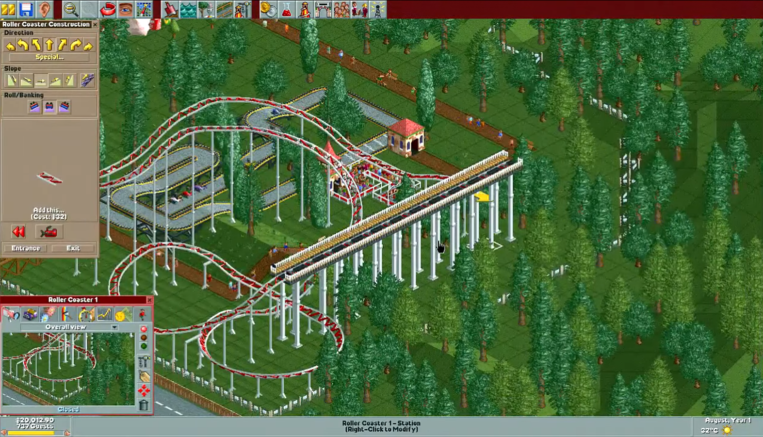 RollerCoaster Tycoon Screenshot 4