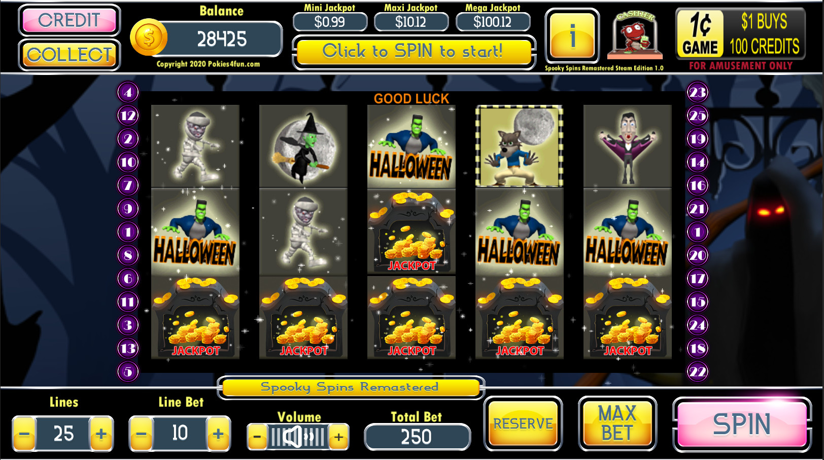 Spooky Spins: Remastered - Steam Edition Screenshot 1