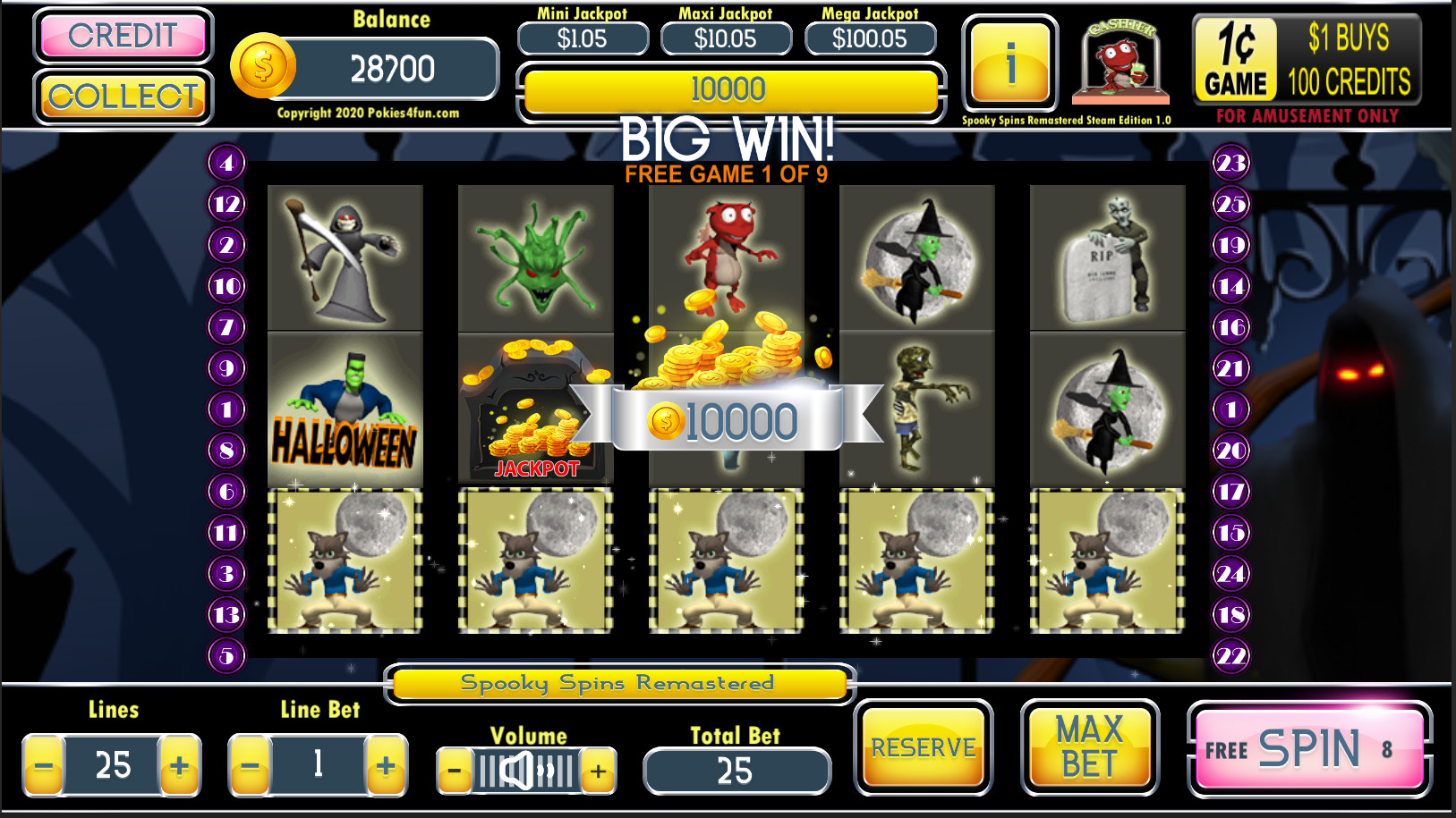 Spooky Spins: Remastered - Steam Edition Screenshot 2