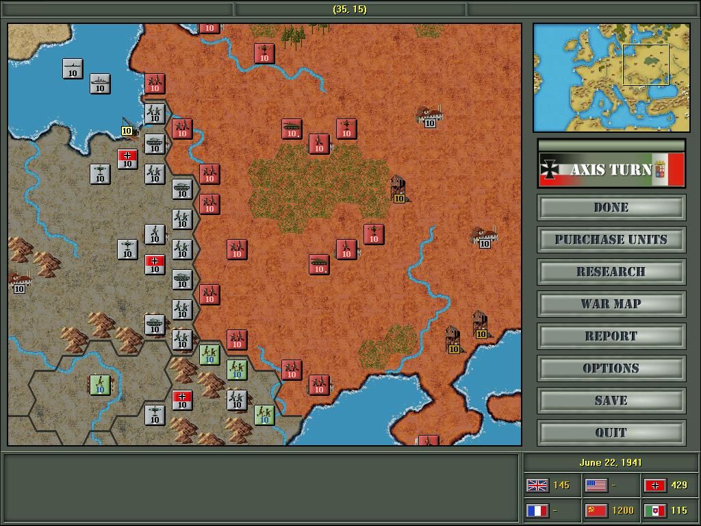 Strategic Command: European Theater Screenshot 1