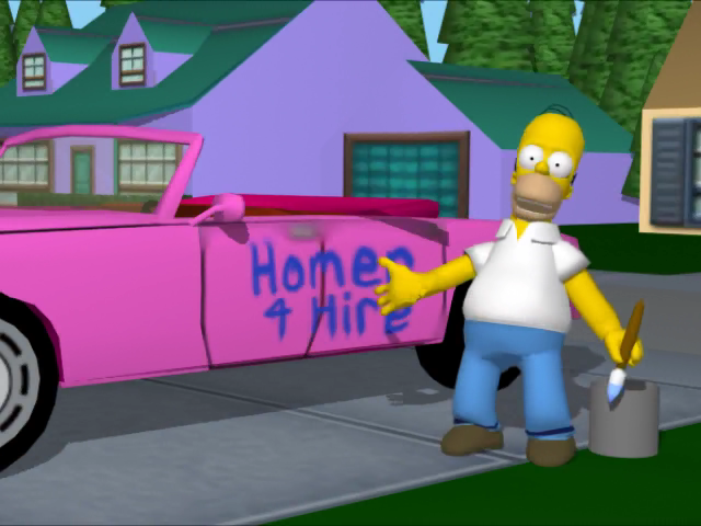 The Simpsons: Road Rage Screenshot 1