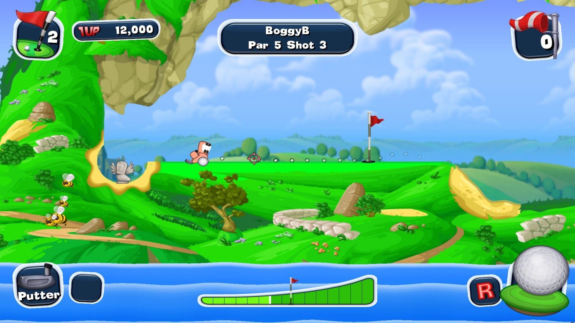 Worms Crazy Golf Screenshot 2