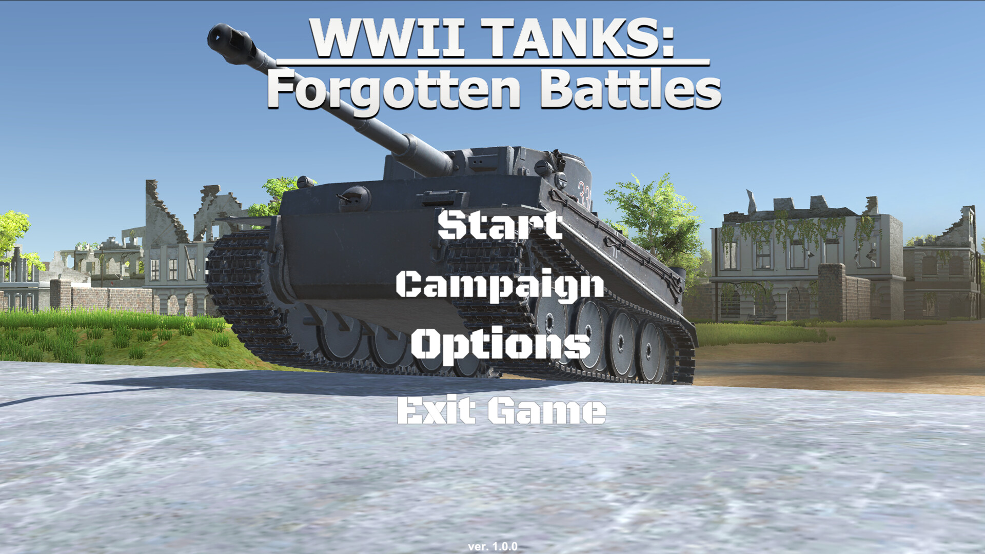 WWII Tanks: Forgotten Battles Screenshot 1