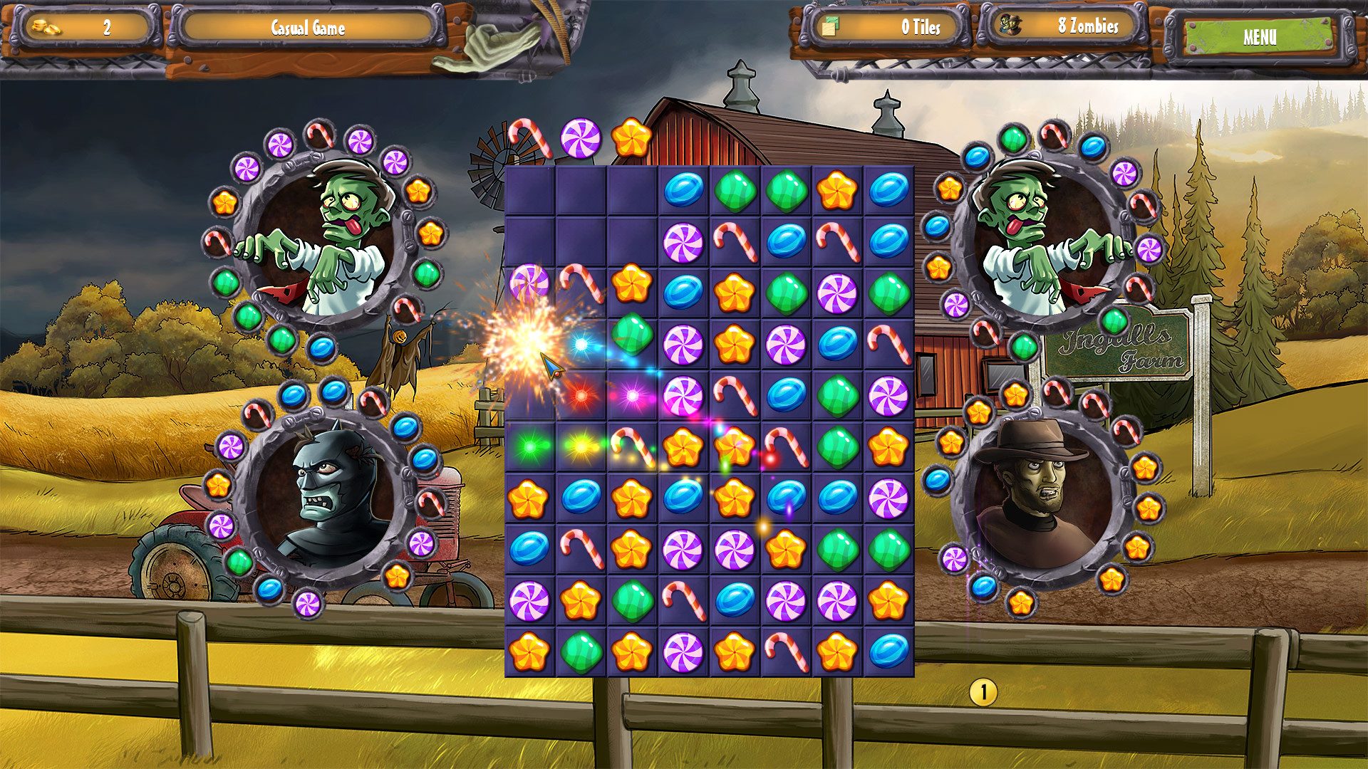 Zombie Solitaire 2 Chapter 1 Screenshot 2
