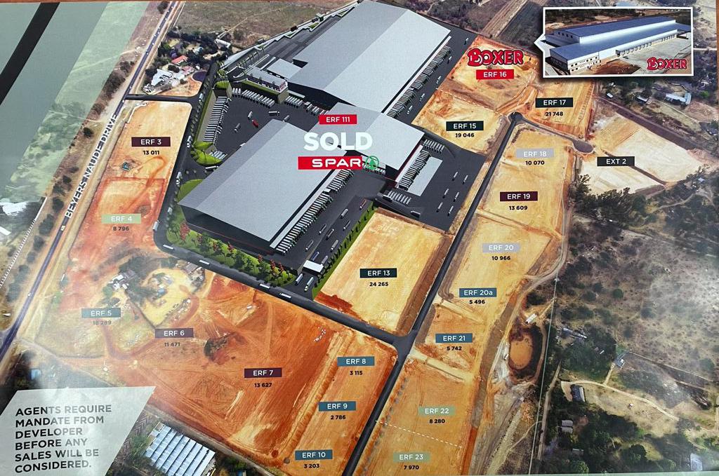 Land available for sale on a busy main road in Muldersdrift