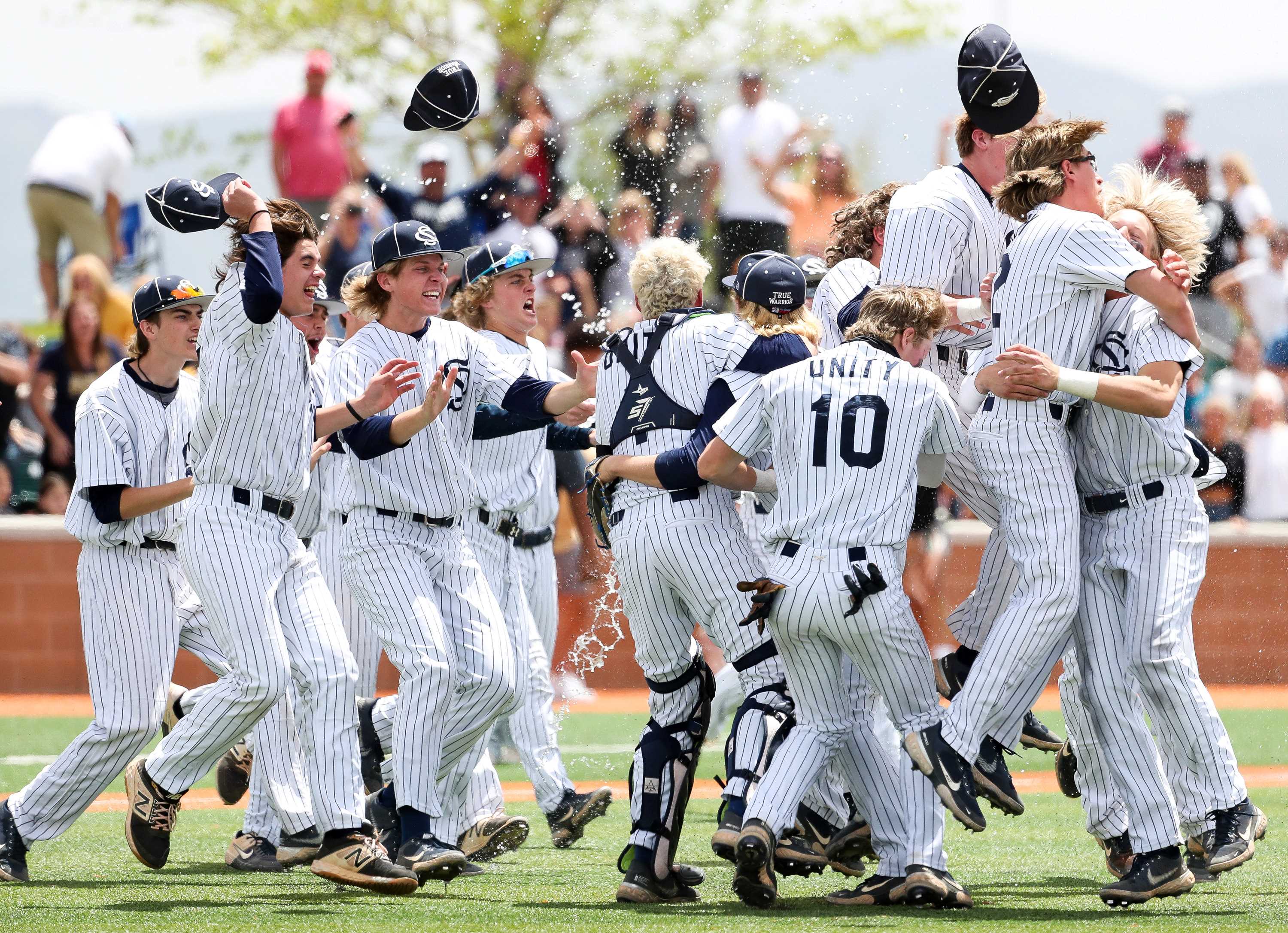 team celebrating