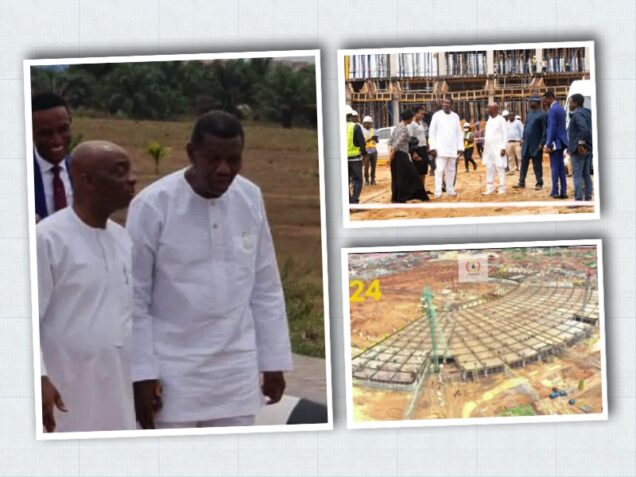 ec adeboye and oyedepo at the site of the m ark x